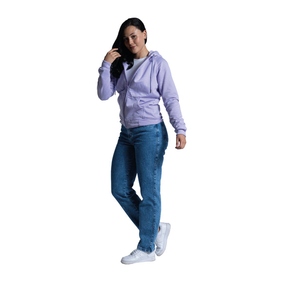Hoddie Abierto Lila Veintidós | Toque de Color y Comodidad