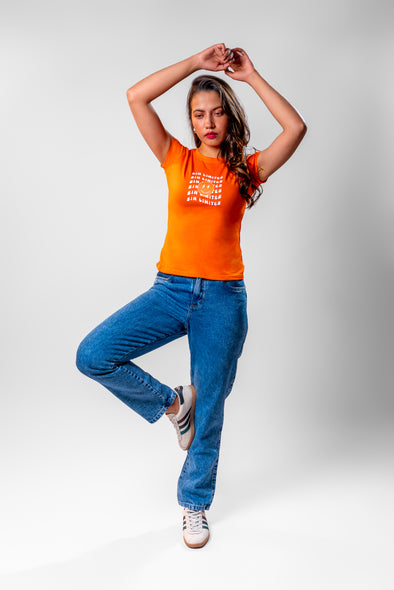 Camiseta Naranja "SIN LIMITES" Veintidós