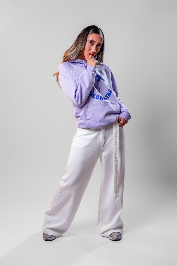 Hoddie lila "INQUEBRANTABLE" Veintidós | Fuerza Interior