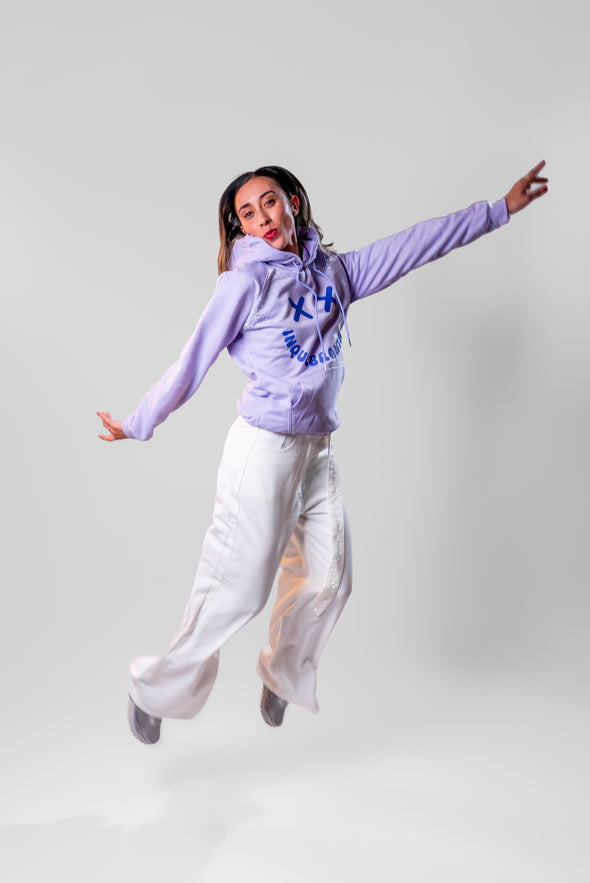 Hoddie lila "INQUEBRANTABLE" Veintidós | Fuerza Interior